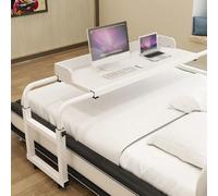 Sopra il letto scrivania king size, sopra il letto, tavolo da ospedale su ruote, tavolo da ospedale con ruote girevole superiore sopra la sedia tavolo per reclinabile Riser