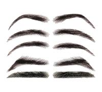 Sopracciglia finte Capelli umani, Sopracciglia finte per donne | 1 paio di sopracciglia in capelli veri - Estensioni per sopracciglia riutilizzabili, sopracciglia in capelli veri traspiranti per il tr
