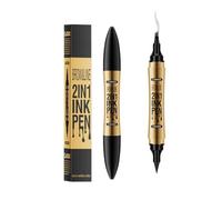 Sopracciglia Make Up & Trucchi Donna: Sopracciglia Essence Waterproof 2-in-1, Eyeliner Nero Waterproof, Microblading 4 punte Vegan 16H setole sottili (03#Grigio)