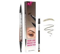 Sopracciglia, Penna Sopracciglia 2-in-1 Doppia Punta con Effetto 3D e Tratto Naturale, Strumento di Makeup Portatile per adatto a Donne Uomini Amanti della Bellezza per Feste