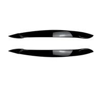 Sopracciglia per fari Anteriori per Auto, per BMW X5 E70 2008 2009-2013, Aspetto in Fibra di Carbonio Nero Lucido