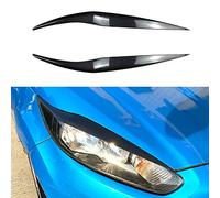 Sopracciglia per fari Auto, per Ford Fiesta MK6.5 2013-2017, Copertura per Sopracciglia per fari Auto, Strisce adesive Decorative per fari, Nero Lucido