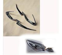 Sopracciglio del Faro Fari Sopracciglia Copertura Trim Anteriore Testa Luce Decorazione Car Styling Accessori ABS Cromato per Peugeot 2008 2014 2015 2016