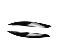 Sopracciglio Faro Auto Per BMW Serie 1 E81 E82 E87 E88 118d 120i 120d 123d 130i M1 2004-2014 Adesivo 3D ABS Lucido Fari Sopracciglia Male Palpebre 2 Pezzi(Gloss Black)