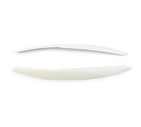 sopracciglio faro auto Per Per Polo Mk5 6R 6C 2010 2011 2012 2013 2014 2015 2016 2017 Auto Testa Della Lampada Luce Sopracciglio Palpebra ABS Copertura Sopracciglia per fari(Bianco)