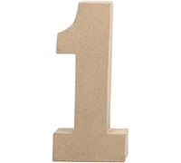 Soprammobile a forma di cifra, numero 1, grande, altezza 20,5 cm