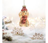 Soprammobile Cane Ornamento Per Cani Arredamento Invernale Figurine Animali