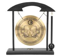 Soprammobile Casa Delicato Ornamento Di Gong Arredamento in Ottone