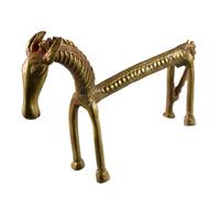 Soprammobile Cavallo Orissa IN Metallo Fatto India - Figurina Di #26859