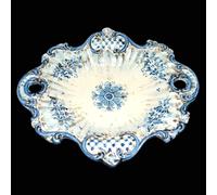 Soprammobili Centrotavola in Ceramica di Caltagirone smerlato dipinto a mano