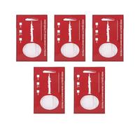 Soprano Saxophone Reeds Forza 2,5 BB Resina Soprano Sax Reeds for Daily Practice Fase Concert Professional Musicians Promerners 5 Pack (Nero) (Bianco)