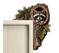 Sopraporta Da Parete Insegna Artistica In Legno Con Design Animale E Albero | Insegna Per Cornice Della Porta Per Casa Ingresso Soggiorno Cucina Dormitorio Appartamento Portico Patio Balcone C