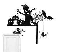 Soprapporta Halloween Gotico Halloween Castello Fantasma Metallo Angolo