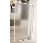 Sopravasca a Bandiera 1 Anta Vetro 3mm Stampato C Profilo Bianco H 130 70cm