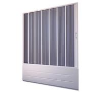 Sopravasca Lineare 170x150 cm 1 Anta a Soffietto in PVC Apertura Laterale H150 cm Dorini Bianco