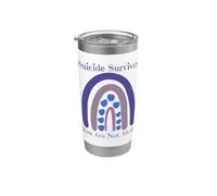 Sopravvissuto al suicidio Non sei solo Love Prevention Rainbow Bicchiere termico in acciaio inox doppia parete