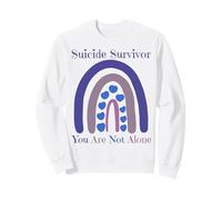 Sopravvissuto al suicidio Non Sei Solo Love Prevention Rainbow Felpa