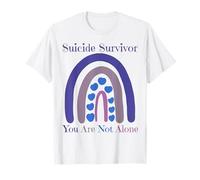 Sopravvissuto al suicidio Non Sei Solo Love Prevention Rainbow Maglietta