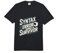 Sopravvissuto all'errore di sintassi - Programmatore Divertente del codificatore del Software Comfort Colors Adult Heavyweight T-Shirt