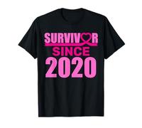 Sopravvissuto dal 2020 Cancro al seno rosa Maglietta