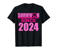 Sopravvissuto dal 2024 Cancro al seno rosa Maglietta