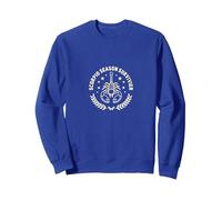 Sopravvissuto della Stagione dello Scorpione: Distintivo dello Zodiaco Felpa, Unisex per Adulti, Blu Reale, XL