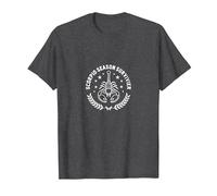 Sopravvissuto della Stagione dello Scorpione: Distintivo dello Zodiaco Maglietta, Uomo, Grigio Scuro, 5XL