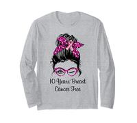 Sopravvissuto Libero dal Cancro al Seno per 10 Anni Maglia a Manica