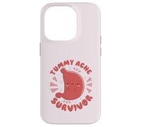 SOPRAVVIVENZA AL MAL DI TUMMY Il mio stomaco fa male Meme divertente Custodia per iPhone 14 Pro