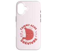 SOPRAVVIVENZA AL MAL DI TUMMY Il mio stomaco fa male Meme divertente Custodia per iPhone 16