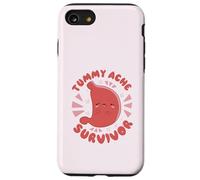 SOPRAVVIVENZA AL MAL DI TUMMY Il mio stomaco fa male Meme divertente Custodia per iPhone SE (2020) / 7/8