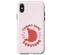 SOPRAVVIVENZA AL MAL DI TUMMY Il mio stomaco fa male Meme divertente Custodia per iPhone X/XS