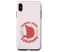 SOPRAVVIVENZA AL MAL DI TUMMY Il mio stomaco fa male Meme divertente Custodia per iPhone XS Max