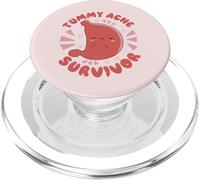 SOPRAVVIVENZA AL MAL DI TUMMY Il mio stomaco fa male Meme divertente PopSockets PopGrip per MagSafe