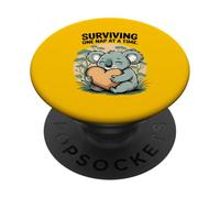 Sopravvivere a un pisolino alla volta - Simpatico Koala assonnato PopSockets PopGrip Adesivo