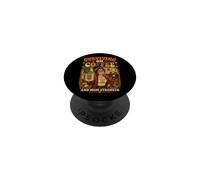 Sopravvivere al Caffè Teacher Mom Forza Retro PopSockets PopGrip Adesivo