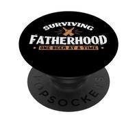 Sopravvivere alla paternità una birra alla volta Papa PopSockets PopGrip Adesivo