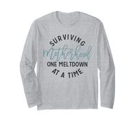 Sopravvivere maternità Uno Meltdown alla Volta Divertente Umorismo Mamma Maglia a Manica