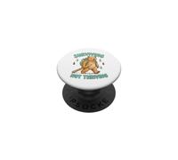 Sopravvivere Non Prosperare Stressed Bear Studente PopSockets PopGrip Adesivo
