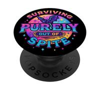 Sopravvivere puramente per dispetto pipistrello cosmico PopSockets PopGrip Adesivo