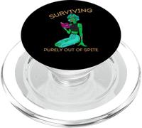 Sopravvivere puramente per dispetto Zombie Reading Brains Book PopSockets PopGrip per MagSafe