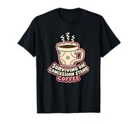 Sopravvivere su Concessione Stand caffè Calcio Mamma Maglietta