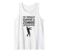 Sopravviverei Totalmente a un'apocalisse Zombi Canotta