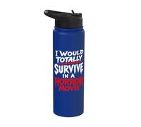 Sopravviverei totalmente in un film horror Stainless Steel Insulated Water Bottle