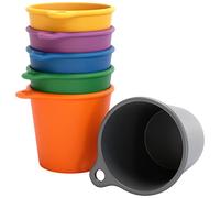 SoPro 6x bicchieri di plastica 4 cl riutilizzabili - bicchieri da shot 40 millilitri colorati - bicchieri da shot riutilizzabili da appendere al collo - bicchieri da shot 4cl