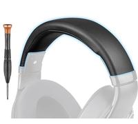 SOPROM Fascia di ricambio in pelle proteica, compatibile con cuffie Sennheiser HD579/HD598/HD598SE/HD598CS/HD598SR/HD599/HD599SE,Facile Installazione Fai-da-te(Nero)