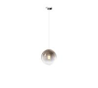 Sopsensione Moderna Big Eclipse Metallo Cromo Vetro Bronzo 1 Luce E27 D20
