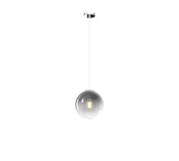 Sopsensione Moderna Big Eclipse Metallo Cromo Vetro Fumè 1 Luce E27 D20