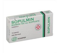 Sopulmin bambini 10 supposte 100 mg