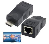 SopwMap Extender HDMI su RJ45, convertitore di segnale tramite cavo Ethernet LAN singolo, compatibile con HDTV 4K, 2K, 1080p e 3D, per conferenze e sistemi di sorveglianza